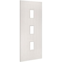 Load image into Gallery viewer, Ely White Primed Glazed (3 Light) Internal Door - All Sizes - Deanta
