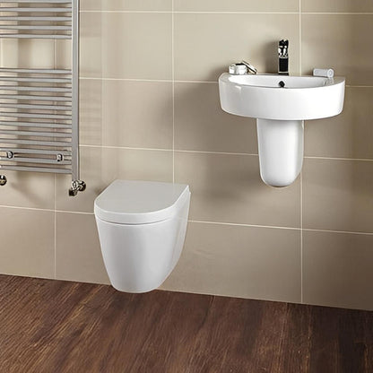 Emme Wall Hung Cloakroom Suite - Aqua