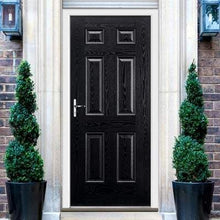 Load image into Gallery viewer, Colonial Black GRP Pre-Finished 6 Panel External Door - All Sizes - LPD Doors Doors

