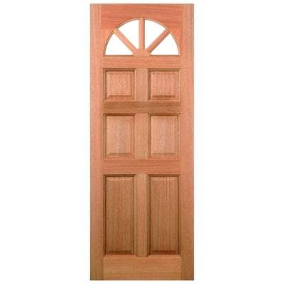 Carolina Hardwood Dowelled 4 Unglazed Fanlight Light Panels External Door - All Sizes - LPD Doors Doors