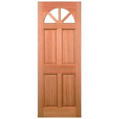 Carolina Hardwood M&T 4 Unglazed Fanlight Light Panels External Door - All Sizes - LPD Doors Doors