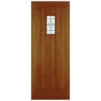 Cottage Hardwood M&T 1 Double Glazed Lead Light Panel External Door - All Sizes - LPD Doors Doors