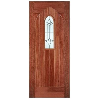 Westminster Hardwood M&T 1 Double Glazed Lead Light Panel External Door - All Sizes - LPD Doors Doors