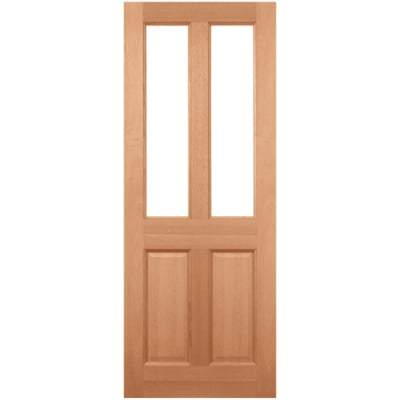 Malton Hardwood Dowelled 2 Double Glazed Frosted Light Panels External Door - All Sizes - LPD Doors Doors