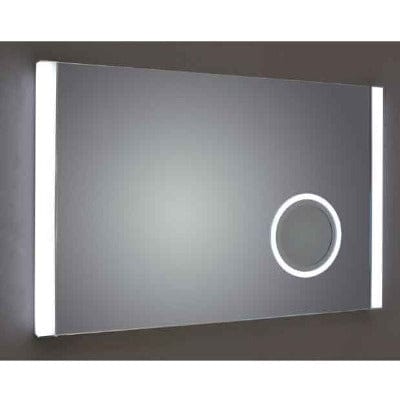 Kilmore Rectangular Mirror with Square LED Side Lights & On/Off Touch Sensor - Aqua