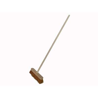 Soft Coco Broom 300mm (12in) Varnished Handle - Faithfull
