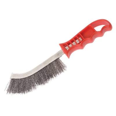 Wire Scratch Brush Steel Red Handle - Faithfull
