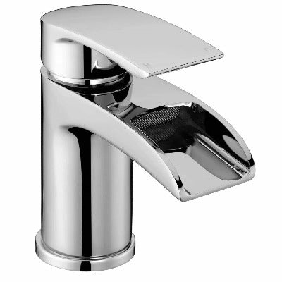 Flo Chrome Basin Mixer w/ Click-Clack Waste - Aqua