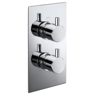 Pure Concealed Chrome Thermostatic Shower Valve - Aqua