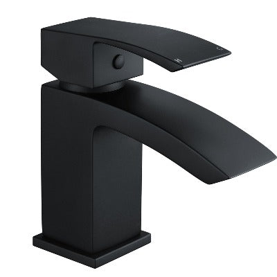 Onyx Black Basin Mixer - All Sizes - Aqua