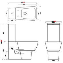 Load image into Gallery viewer, Cubix Cistern for Close Coupled Toilet - Aqua
