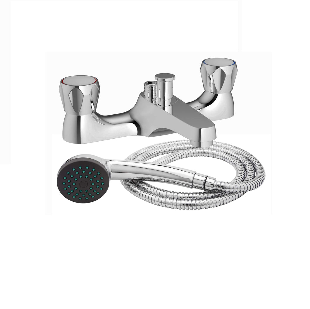 Entree Chrome Bath Shower Mixer - Aqua