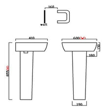 Load image into Gallery viewer, Cubix Wall Hung Cloakroom Suite - Aqua
