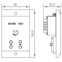 Load image into Gallery viewer, Shaver Socket - All Finishes - Aqua
