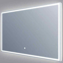 Load image into Gallery viewer, Luxe Rectangular LED Mirror with Demister Pad &amp; On/Off Touch Sensor - Aqua
