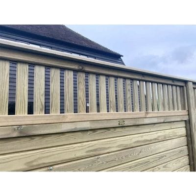 Roman Fence Panel Topper - 0.33m x 1.83m - Jacksons Fencing