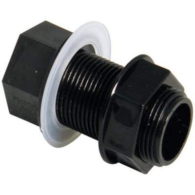 Overflow Straight Tank Connector - All Colours - Floplast Drainage