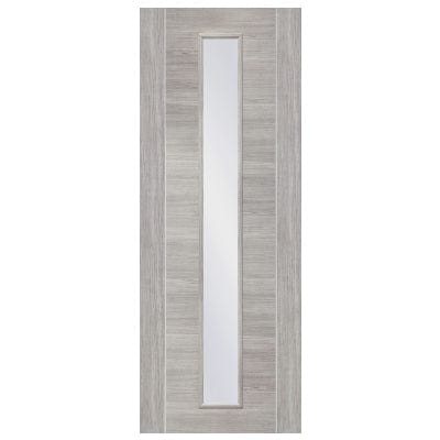 White Grey Forli Internal Laminate Clear Glass Door - XL Joinery