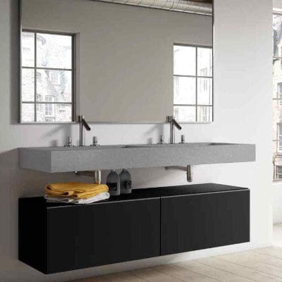 Stone Wall Hung Bowl Basin - All Colours - Aqua