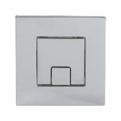 Square Dual Flush Button - Aqua