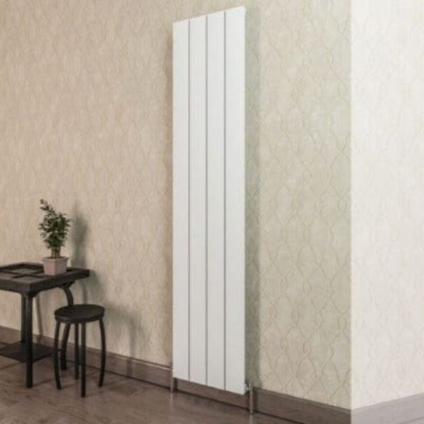 Vetta Vertical Aluminium Radiator - All Sizes - Aqua
