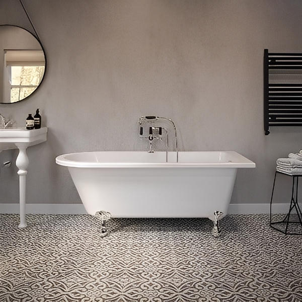 Hatton Back to Wall Freestanding Bath - 1700 x 750mm - Aqua