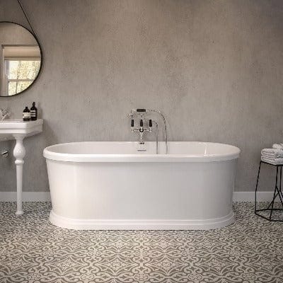 Holborn Freestanding Double Ended Bath - 1800 x 850mm - Aqua