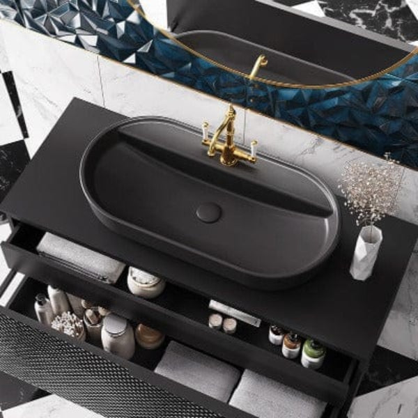 Glam Babbette 620mm Counter Top Basin - All Colours - Aqua