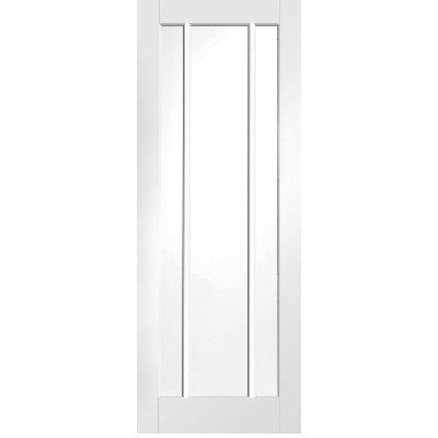 Worcester Internal White Primed Door with Clear Glass - XL Joinery