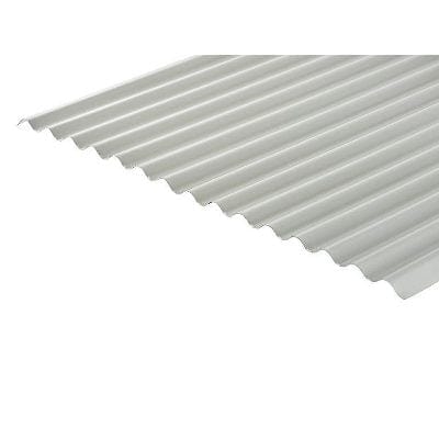 Cladco Corrugated 13/3 Profile PVC Plastisol Coated 0.7mm Metal Roof Sheet (Goosewing Grey) - All Sizes - Cladco