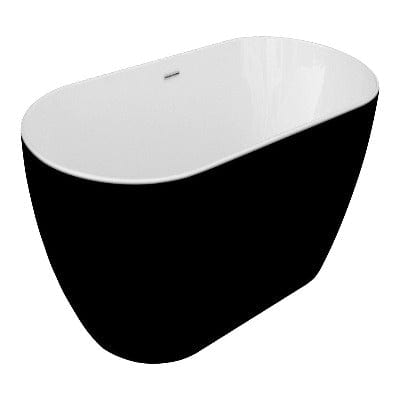 Summit Graphite Black Luxury Freestanding Double Ended Bath - 1680mm x 800mm - Aqua