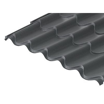 Cladco Tileform 41/1000 Tile Profile 0.6mm Mica Coated Sheet Graphite Grey - All Sizes - Cladco