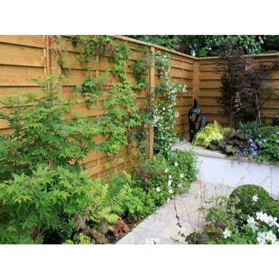 Level Top Hit and Miss Fence Panel (Horizontal Boards) - All Sizes - Jacksons Fencing