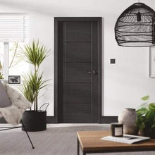 Load image into Gallery viewer, Vancouver Black Ash Pre-Finished Laminate Interior Door - All Sizes - LPD Doors Doors
