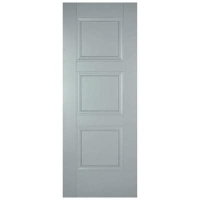 Amsterdam Grey Primed 3 Panel Interior Fire Door FD30 - All Sizes - LPD Doors Doors