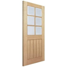 Load image into Gallery viewer, LPD Oak Mexicano 6 Light Clear Bevelled Panel Pre-Finished Internal Door - All Sizes - LPD Doors Doors

