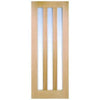LPD Oak Utah 3 Frosted Light Panel Pre-Finished Internal Door