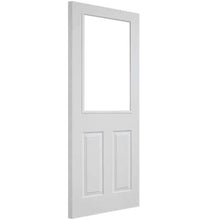 Load image into Gallery viewer, Moulded White Primed 1 Glazed Clear Light Panel Interior Door - All Sizes - LPD Doors Doors
