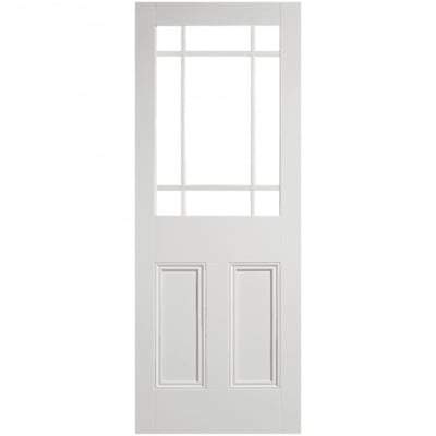 Downham White Primed 9 Unglazed Panels Interior Door - All Sizes - LPD Doors Doors
