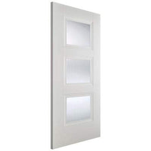 Load image into Gallery viewer, Amsterdam White Primed 3 Glazed Clear Bevelled Light Panels - All Sizes - LPD Doors Doors
