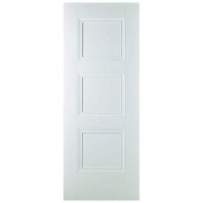 Amsterdam White Primed 3 Panel Interior Fire Door FD30 - All Sizes - LPD Doors Doors
