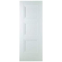 Load image into Gallery viewer, Amsterdam White Primed 3 Panel Interior Door - All Sizes - LPD Doors Doors
