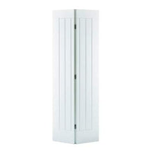 Load image into Gallery viewer, Mexicano White Primed Bi-Fold Interior Door - All Sizes - LPD Doors Doors
