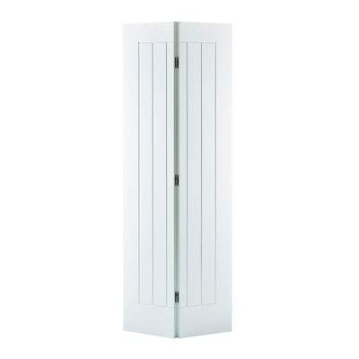 Mexicano White Primed Bi-Fold Interior Door - All Sizes - LPD Doors Doors