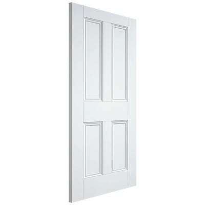 Nostalgia White Primed 4 Panel Interior Door - All Sizes - LPD Doors Doors