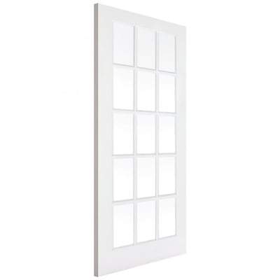 SA White Primed 15 Glazed Clear Light Panels Interior Door - All Sizes - LPD Doors Doors