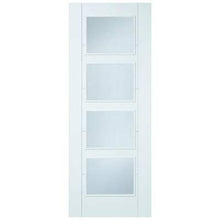 Load image into Gallery viewer, Vancouver White Primed 4 Glazed Clear Light Panels Interior Door - All Sizes - LPD Doors Doors
