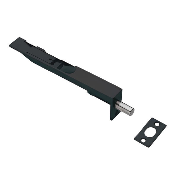 LPD Manhattan Matt Black Flush Bolt 150mm - LPD Doors Doors