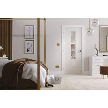 Load image into Gallery viewer, Santandor Ivory Laminated 1 Glazed Clear Light Panel Interior Door - All Sizes - LPD Doors Doors

