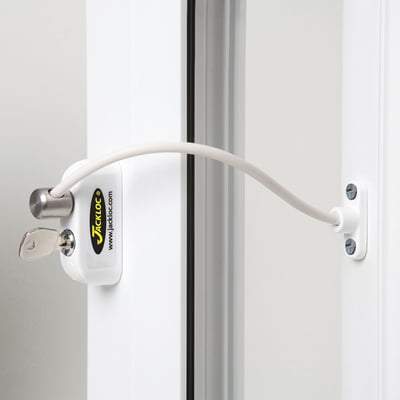 Pro -5 Key-Locking Cable Window Restrictor - All Colours - Jackloc